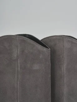 Discount Stivali tacco 5cm camoscio Donna Stivali Tacco Alto