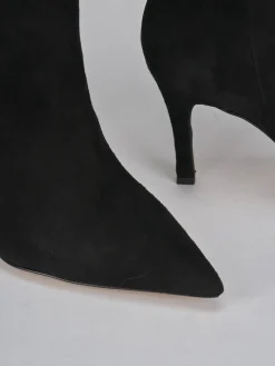 Hot Stivali tacco 9cm camoscio Donna Stivali Tacco Alto