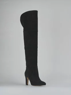 Discount Stivali tacco 8cm camoscio Donna Stivali Tacco Alto