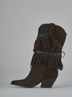 Clearance Stivali tacco 9cm camoscio testa Donna Stivali Tacco Alto