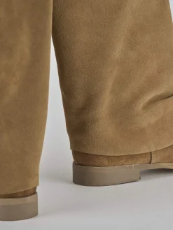 Stivali tacco 2cm camoscio Donna Stivali Tacco Basso