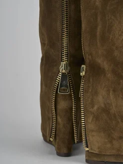 Stivali tacco 9cm camoscio Donna Stivali Tacco Alto