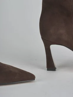 Best Stivali tacco 8cm camoscio testa Donna Stivali Tacco Alto