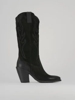 Discount Stivali tacco 8cm camoscio Donna Stivali Tacco Alto