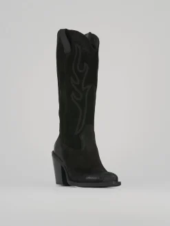 Discount Stivali tacco 8cm camoscio Donna Stivali Tacco Alto