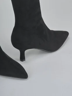 Hot Stivali tacco 5cm camoscio sostenible Donna Stivali Tacco Alto