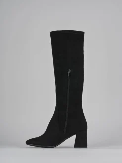 Clearance Stivali tacco 7cm camoscio Donna Stivali Tacco Alto