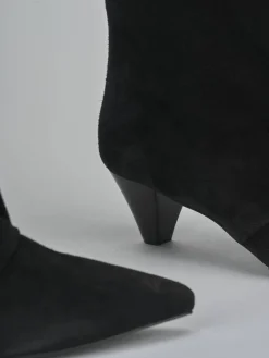 Best Stivali tacco 4cm camoscio Donna Stivali Tacco Basso