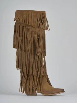 New Stivali tacco 5cm camoscio Donna Stivali Tacco Alto