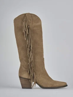 Clearance Stivali tacco 6cm camoscio Donna Stivali Tacco Alto