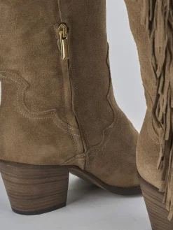 Clearance Stivali tacco 6cm camoscio Donna Stivali Tacco Alto