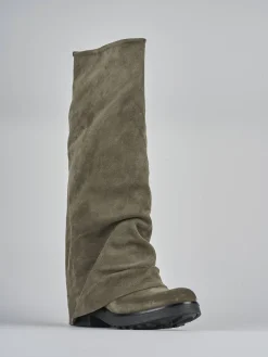 Best Stivali tacco 3cm camoscio Donna Stivali Tacco Basso