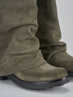 Best Stivali tacco 3cm camoscio Donna Stivali Tacco Basso