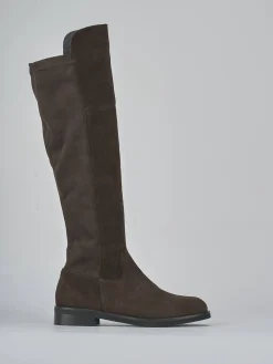 Stivali tacco 2cm camoscio testa Donna Stivali Tacco Basso