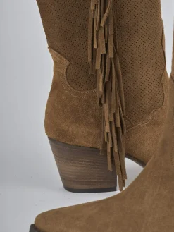 Stivali tacco 6cm camoscio Donna Stivali Tacco Alto