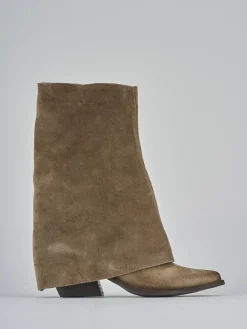 New Stivali tacco 7cm camoscio Donna Stivali Tacco Alto