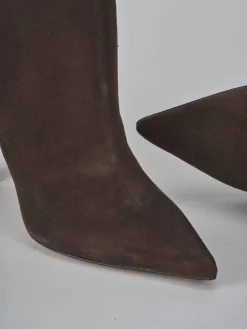 Stivali tacco 9cm camoscio testa Donna Stivali Tacco Alto