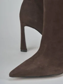 Stivali tacco 9cm camoscio testa Donna Stivali Tacco Alto