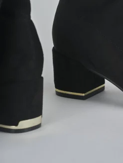 Hot Stivali tacco 5cm camoscio sostenible Donna Stivali Tacco Alto