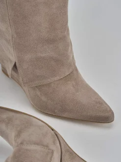 Stivali tacco 9cm camoscio Donna Stivali Tacco Alto