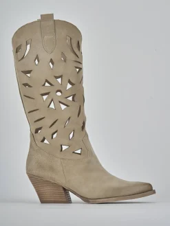 Online Stivali tacco 6cm camoscio Donna Stivali Tacco Alto