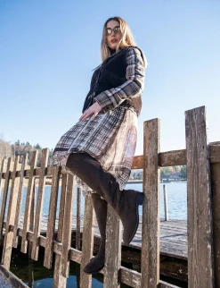 Stivali tacco 3cm camoscio testa Donna Stivali Tacco Basso