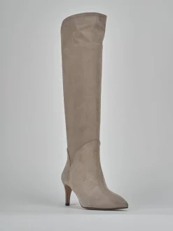 Discount Stivali tacco 7cm camoscio Donna Stivali Tacco Alto