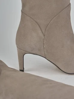 Discount Stivali tacco 7cm camoscio Donna Stivali Tacco Alto