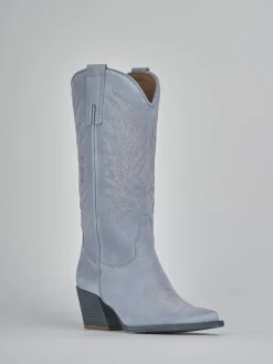 New Stivali tacco 7cm camoscio Donna Stivali Tacco Alto