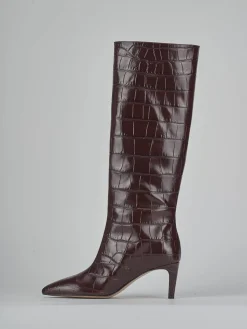 Outlet Stivali tacco 7cm cocco bordo' Donna Stivali Tacco Alto