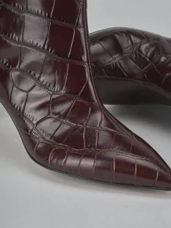 Outlet Stivali tacco 7cm cocco bordo' Donna Stivali Tacco Alto