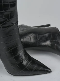 Clearance Stivali tacco 10cm cocco Donna Stivali Tacco Alto