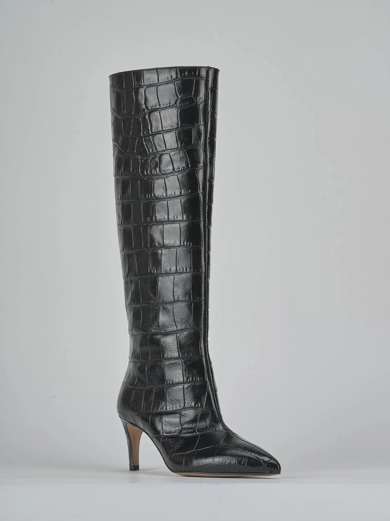 Hot Stivali tacco 7cm cocco Donna Stivali Tacco Alto