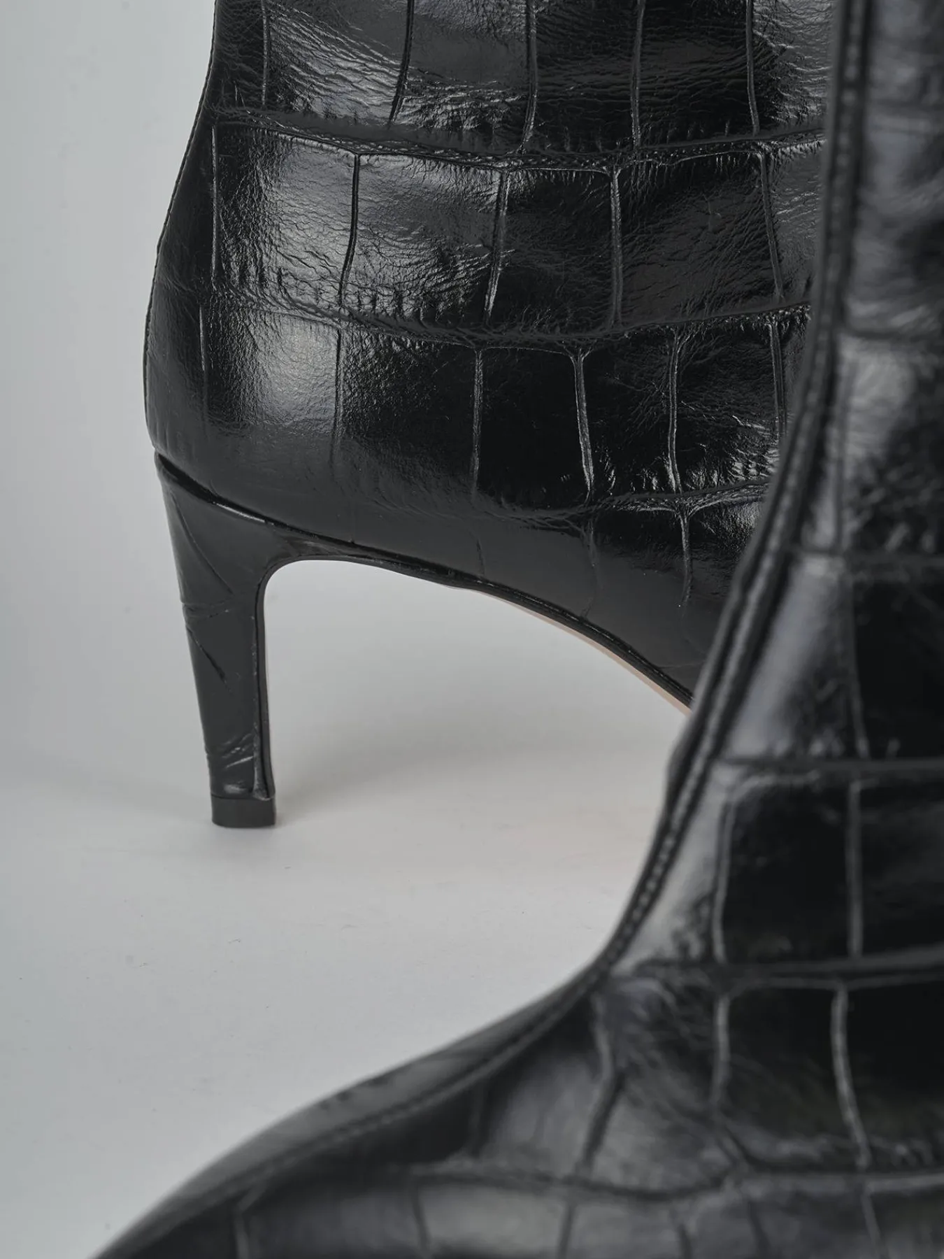 Hot Stivali tacco 7cm cocco Donna Stivali Tacco Alto