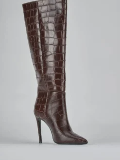 Hot Stivali tacco 10cm cocco testa Donna Stivali Tacco Alto