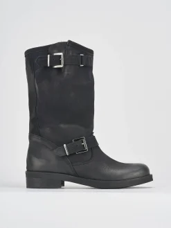 Sale Stivali tacco 3cm nabuk Donna Stivali Tacco Basso