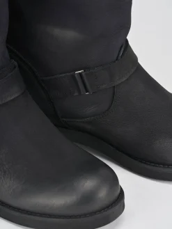 Sale Stivali tacco 3cm nabuk Donna Stivali Tacco Basso