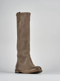 Sale Stivali tacco 1cm pelle Donna Stivali Tacco Basso