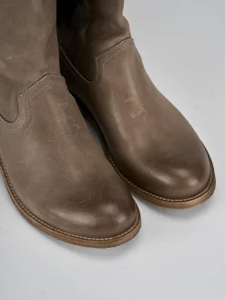 Sale Stivali tacco 1cm pelle Donna Stivali Tacco Basso