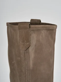 Sale Stivali tacco 1cm pelle Donna Stivali Tacco Basso