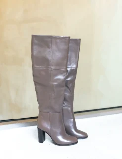 New Stivali tacco 8cm pelle Donna Stivali Tacco Alto