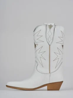 Clearance Stivali tacco 4cm pelle Donna Stivali Tacco Basso