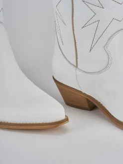 Clearance Stivali tacco 4cm pelle Donna Stivali Tacco Basso