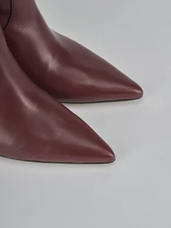 Outlet Stivali tacco 5cm pelle bordo' Donna Stivali Tacco Alto