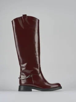 Sale Stivali tacco 2cm pelle bordo' Donna Stivali Tacco Basso