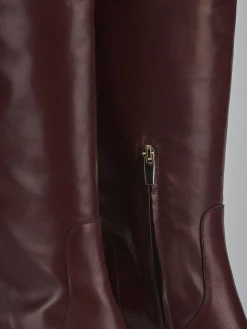 Sale Stivali tacco 8cm pelle bordo' Donna Stivali Tacco Alto