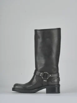 Outlet Stivali tacco 4cm pelle Donna Stivali Tacco Basso