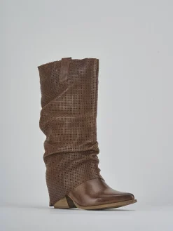 Discount Stivali tacco 7cm pelle Donna Stivali Tacco Alto