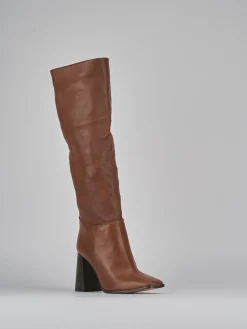 Sale Stivali tacco 9cm pelle Donna Stivali Tacco Alto