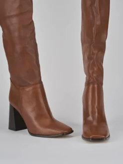 Sale Stivali tacco 9cm pelle Donna Stivali Tacco Alto